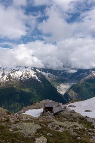 Lac Blanc Chamonix - Vue sur le refuge