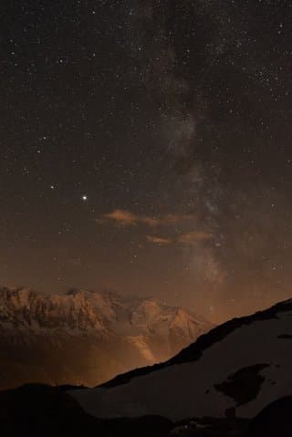 Lac Blanc Chamonix - De nuit