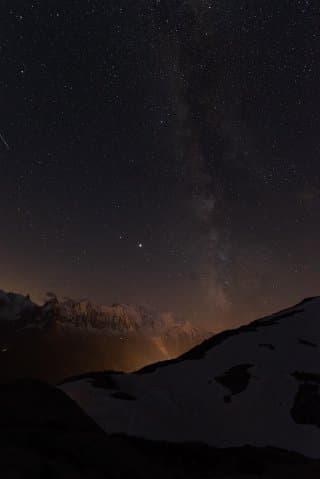 Lac Blanc Chamonix - De nuit