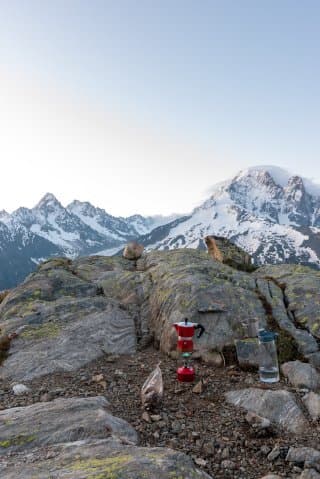 Lac Blanc Chamonix - Cafe du matin